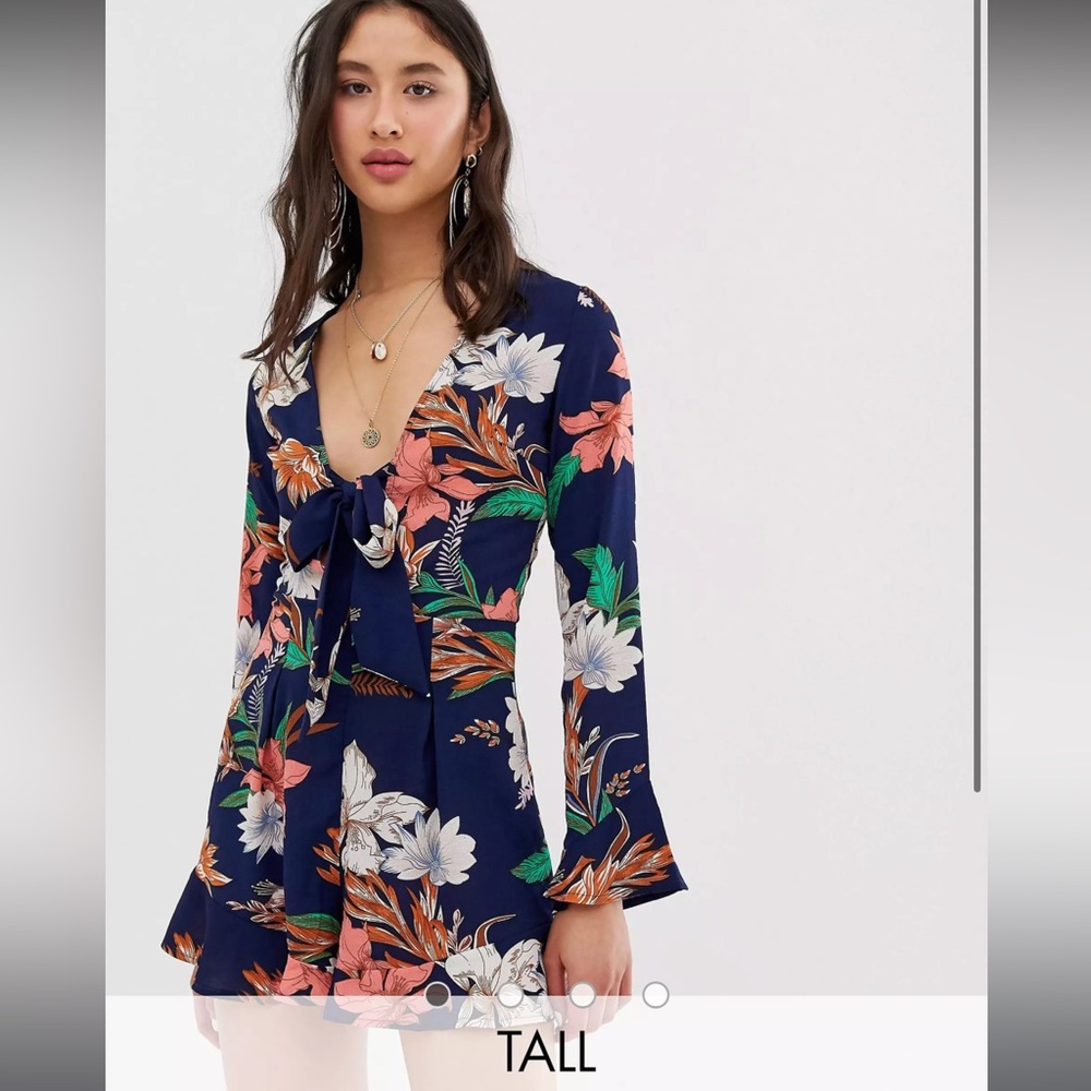 Parisian Tall knot front romper